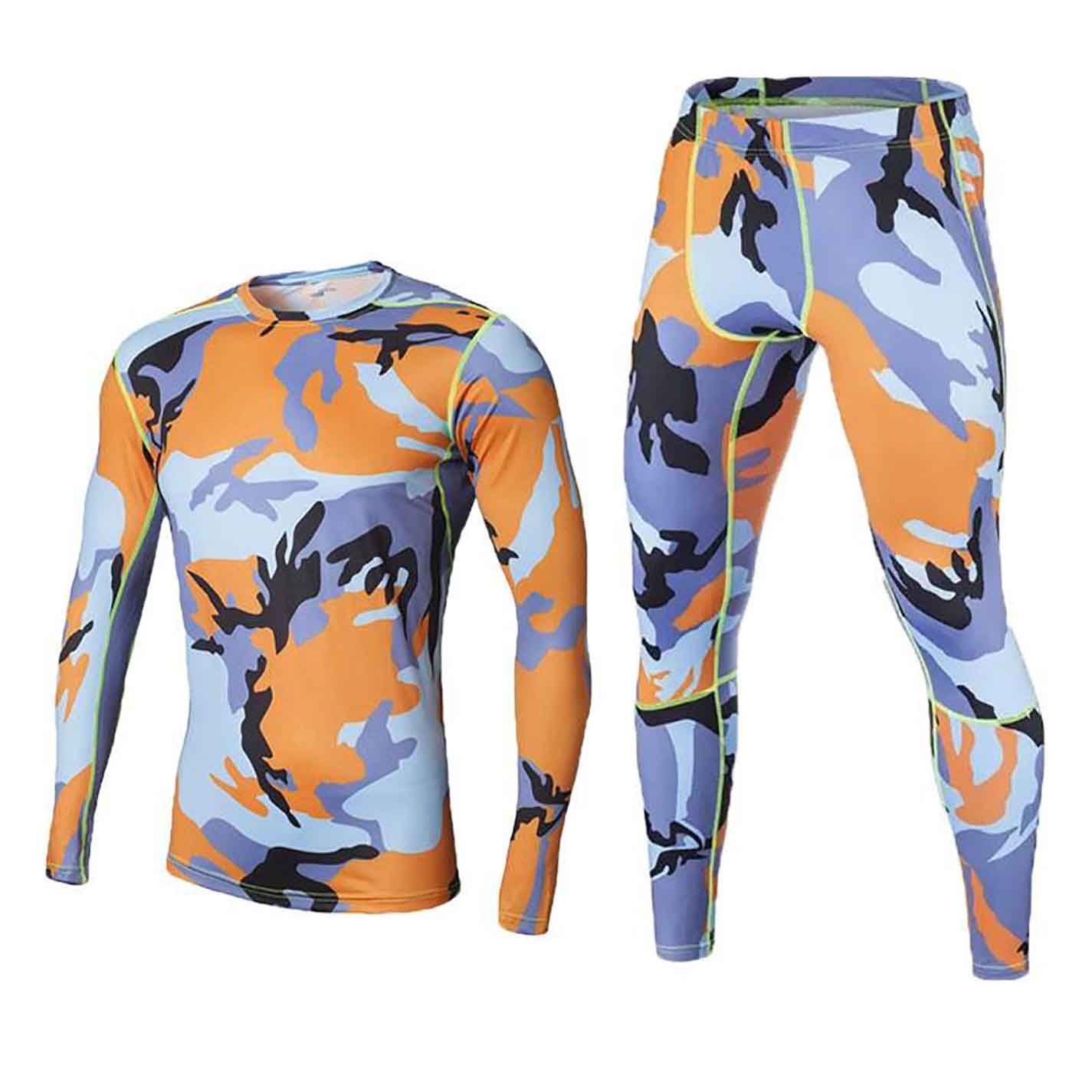 quick dry long sleeve running compression men sports suits